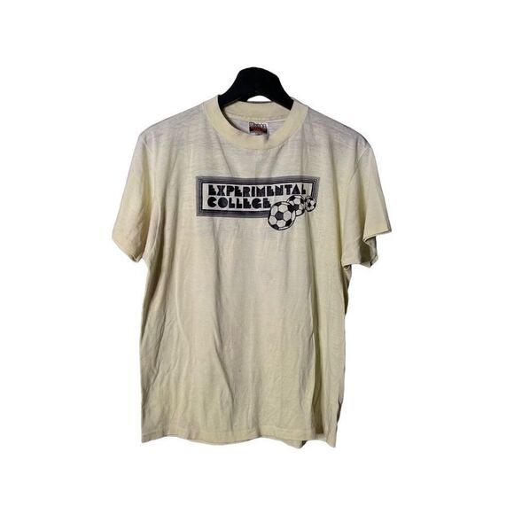 80s VTG Experimental College T Shirt USA Large - Picture 1 of 3
